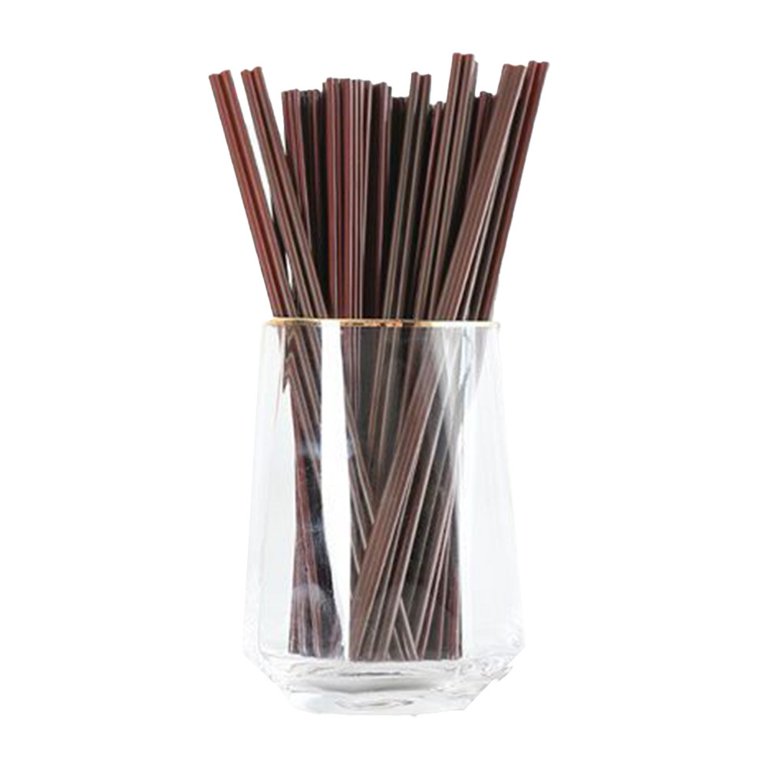 500pcs 7inch 18cm 2 Hole Coffee Stirrers Drink Straws Cocktail Stir Sticks  Brown