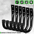 thumbnail image 2 of 6 * Garage Storage Hooks-Black, 2 of 7