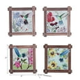 thumbnail image 2 of IH Casa Decor 8" Square Ceramic Trivet Hummingg Bird Asstd - Ensemble De 4, 2 of 3