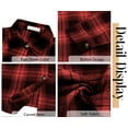 thumbnail image 6 of Fantaslook Plaid Flannel Shirts for Women Oversized Long Sleeve Button Down Shirts Blouses Tops, 6 of 10