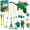 GREEN, variant on Kids Gardening Tools Set with Wheelbarrow, Wooden & Metal Outdoor Gardening Toys for Summer Outdoor Yard Digging & Weeding, Easter Birthday Gifts for Boys Girls Age 3+ Years (Green)
