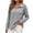Gray, variant on Womens Ribbed Knit Top Long Sleeve Collared V Neck Pullover Shirt Casual Loose Fit Fall Winter