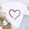 thumbnail image 2 of Ruimatai Womens Valentine's Day Graphic Tees Short Sleeve Heart Printed Women's Valentine's Day Love Print Round Neck Short Sleeve Top Short Sleeve Round Neck Top/Shirt, 2 of 5
