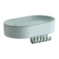 thumbnail image 2 of Jabonera autodrenante,Jabonera con escurridor para montaje en pared Soporte para esponja,Bandeja organizadora para jabón de baño y cocina,Jabonera decorativa para baño con soporte de, 2 of 5