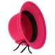 thumbnail image 3 of Mujeres Clásico Sombrero de Cubo de Hojas Decoración Banda Brim Ancho Caliente Chcias Soledad Sombrero de las mujeres, 3 of 7