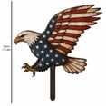 thumbnail image 3 of DefiDgd Patriotic Metal Garden Stake Statue,Vintage American Flag Style Yard Plug-in Decor,Garden Lawn Porch Ornament for 4th of July Independence Day Outdoor Landscape(Eagle), 3 of 9