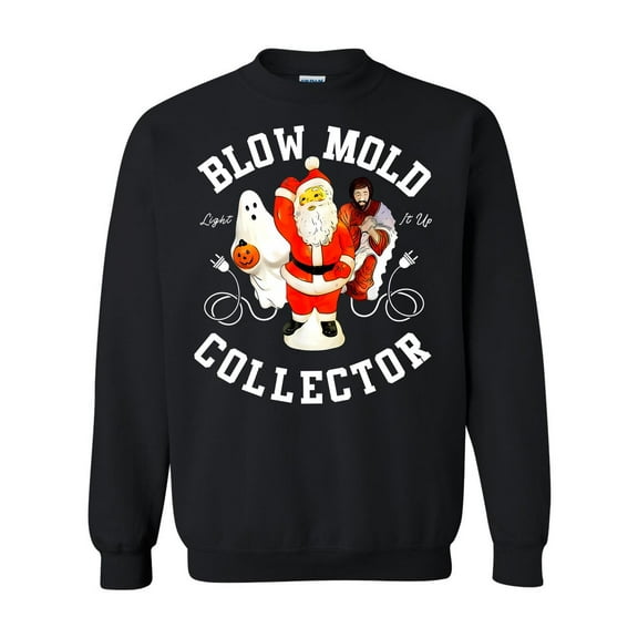 Vintage Blow Mold Collector Hobby Christmas Holiday Fun Sweatshirt