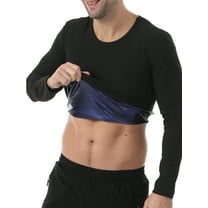 LALAMELON Sauna Shirt for Men Long Sleeve Slimming Sweat Enhancer Waist Trainer Heat Trapping Workout Body Shaper