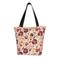 thumbnail image 1 of Disketp gold Skull Guitar record for Women’s Casual Shoulder Tote Bag Cross-body Handbags for Shopping, Travel and Daily Use, 1 of 6