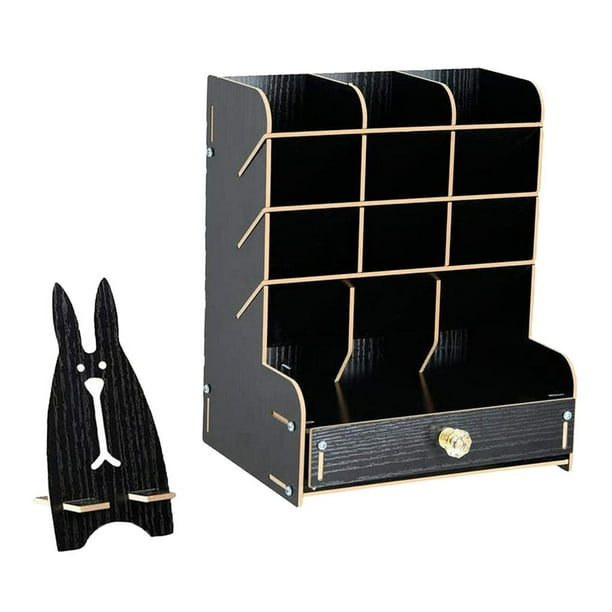 Organizador de escritorio de caja funciones para bolígrafos DIY