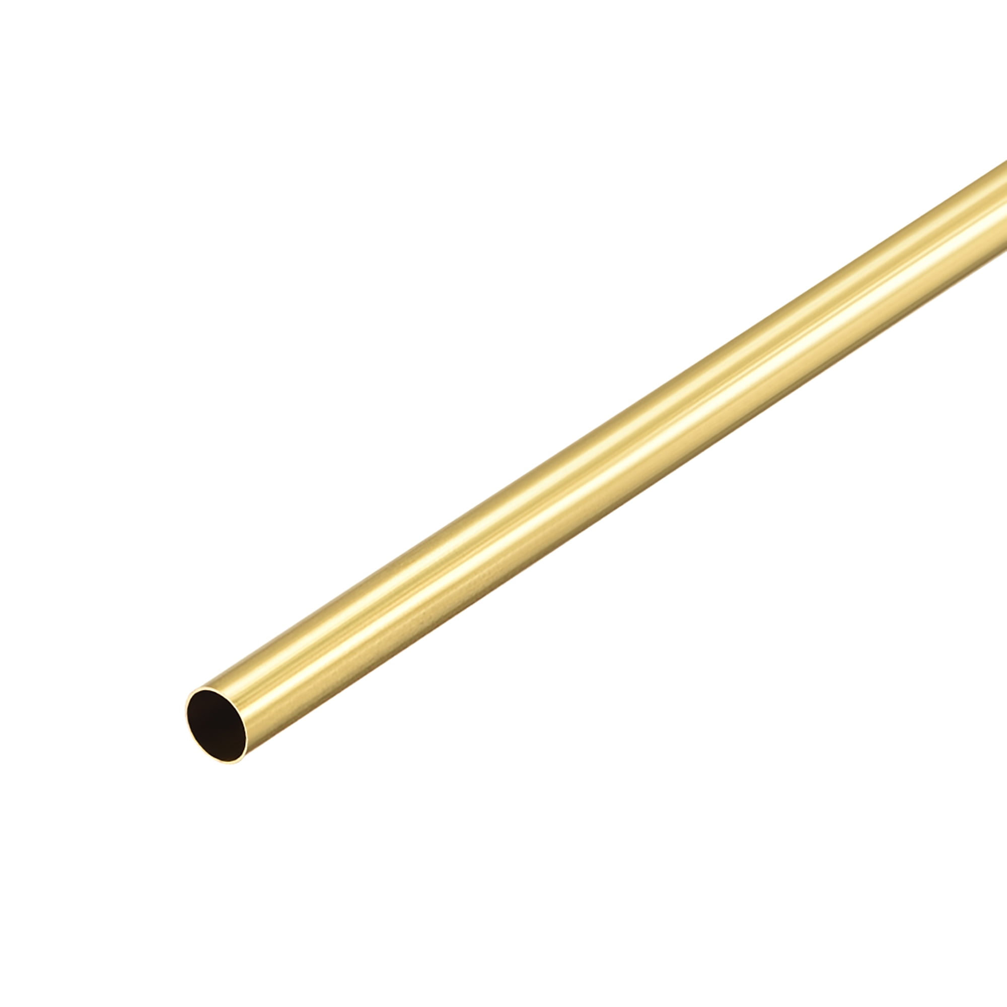 Brass Round Tube 5.5mm OD 0.2mm Wall Thickness 300mm Length Seamless