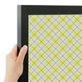 thumbnail image 4 of PinPix 13x13 Custom Cork Bulletin Board Argyle Bright Yellow Poster Board Has a Fabric Style Canvas Finish, Framed in Argyle Bright Yellow, by ArtToFrames (PinPix-647), 4 of 6