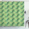 thumbnail image 1 of Ambesonne Dragonfly Shower Curtain, Insects and Butterflies, 69"Wx75"L, Petrol Blue and Pale Green, 1 of 3