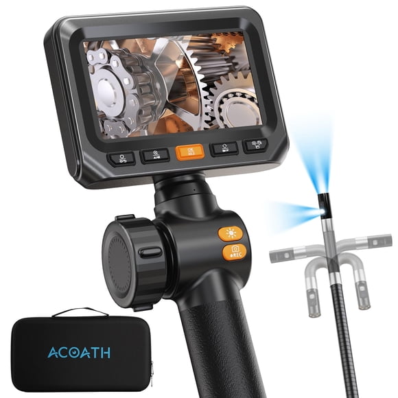 Borescopio Acoath de doble lente 1080p con pantalla de 4,3" y cable de 1,5 m