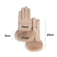 thumbnail image 2 of Guantes de invierno para mujer, guantes de nieve de cachemira con pantalla táctil, guantes térmicos cálidos de invierno para ciclismo para mujer 1039, 2 of 5