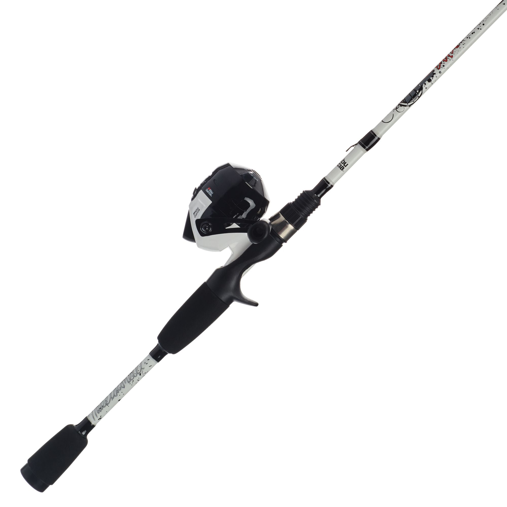  Abu Garcia 6' Gen IKE EZ Cast Youth Fishing Rod and Reel  Baitcast Combo, 1-Piece Rod, Size LP Reel, Right Hand Position, Fishing Rod  and Reel for Kids,Red/White : Everything Else