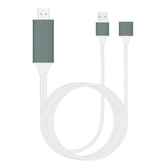 Lightning to HDMI Cable Adapter Compatible with Charge Port Connector to Monitor Support Android 5.0 and Above,iOS 8 and Above