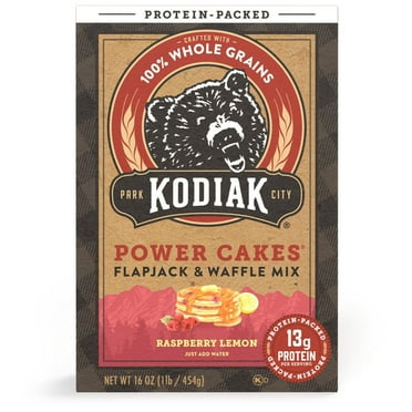 Kodiak Protein-Packed Power Cakes Raspberry Lemon Pancake and Waffle Mix, 16 oz Box