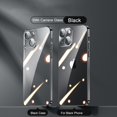 thumbnail image 1 of Funda transparente con revestimiento cuadrado 3CG, cubierta protectora de silicona suave para lente de iPhone 14, 13, 12, 11 Pro Max Plus, X, XR, XS, SE 2022, 7, 8, 1 of 4