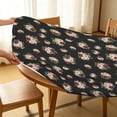 thumbnail image 5 of Pioneer Flower Floral Print Pattern Round Fitted Tablecloth with Elastic Edge, Waterproof Dining Table Cover for Indoor Outdoor Camping and Daily Use, 5 of 6