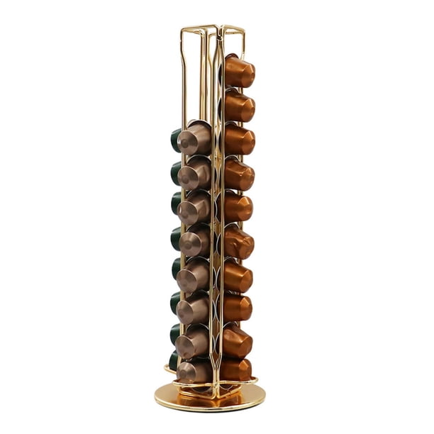 Torre Del Estante Del Soporte de Cápsu Del Café Del Ambre de Hierro para s Cápsus de Barra de Cápsus , dorado perfecl Rack de cápsulas de café