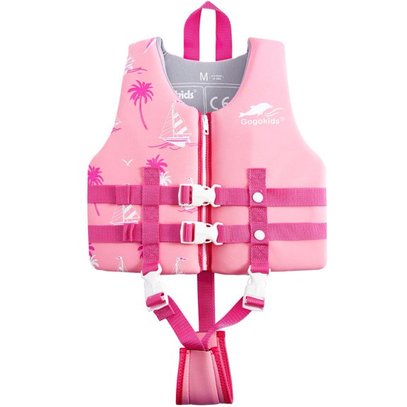 Chaleco de natación ajustable Gogokids para niños de 22 a 60 libras