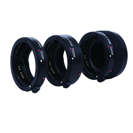 Movo Photo AF Macro Extension Tube Set for Canon EOS DSLR Camera with 12mm 20mm & 36mm Tubes (Economy Mount)