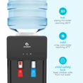 thumbnail image 4 of Avalon Top Loading Water Cooler Dispenser - Hot & Cold Water, Child Safety Lock, Innovative Ultra Slim Design, Holds 3 or 5 Gallon Bottles - UL/Energy Star Approved, 4 of 5