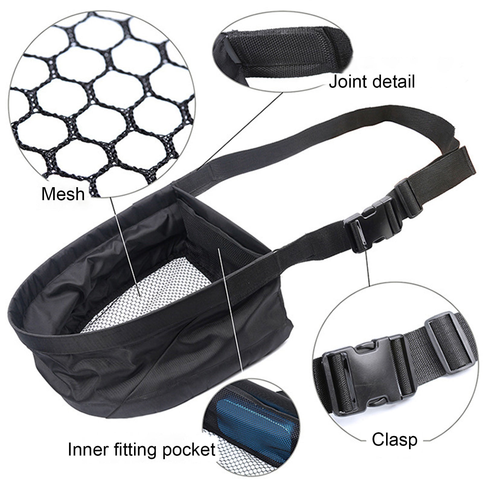 Quickly Drain Fly Fishing Basket With Waist Belt Line Castings Stripping Basket Replacement Waist Stripping Basket