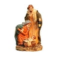 thumbnail image 3 of Nativity Scene Figurine Xmas Statue Resin Manger House Display for Living Room Office Christmas Centerpiece, 3 of 9