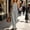 Gray, variant on Women's Polka Dot Two Piece Matching Suit Crew Neck Sleeveless Top and High Waist Wide Leg Pocket Pants Light Thin Streetwear Casual Outfit White