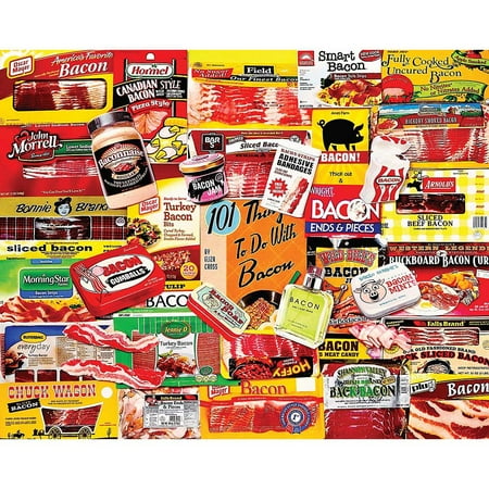 White Mountain Puzzles Bacon 101 - 1000 Piece Jigsaw Puzzle