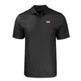 thumbnail image 2 of Men's Cutter & Buck  Black Big 12 Gear Pike Eco Tonal Geo Print Stretch Recycled Polo, 2 of 3