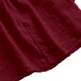 thumbnail image 5 of LEKWK Linen Tunic Tops for Women Pleated Front Split V Neck Tunic Tops 3/4 Sleeve Tops Solid Loose Fit Soft Summer Beach Wear, 5 of 5