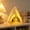 White, variant on Christmas Hanging Night Light – Triangular LED Lamp with Tree, Santa & Snowman Pattern, Warm White Glow, Battery Operated Desktop Decor for Xmas Home