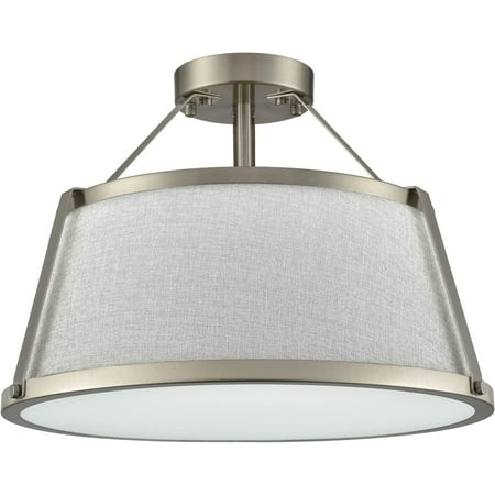 

DTLYH Drum Flush Mount Ceiling Light Black Finish Dimmable LED for Bedroom Hallway Living Room Entry