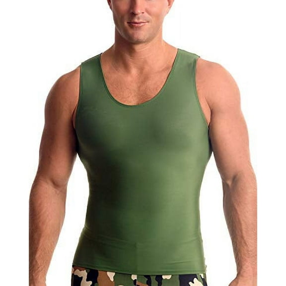 Insta Slim Mens Activewear Compression Muscle Tank, Athletic Sleeveless Top MA0001
