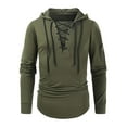 thumbnail image 2 of Kovlvoll Men's Hoodies Drawstring Lightweight Casual Slim Fitted Workout Athletic Tops Long Sleeve Hooded Sweatshirts, 2 of 5