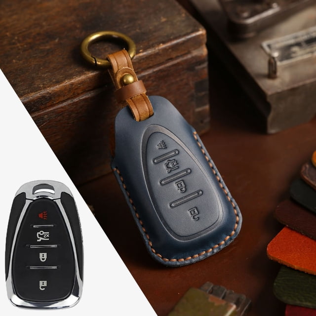 Car Key Fob Cover Case Protector For Chevrolet Equinox Malibu Cruze Trax Car Key Case Fob Cover Leather