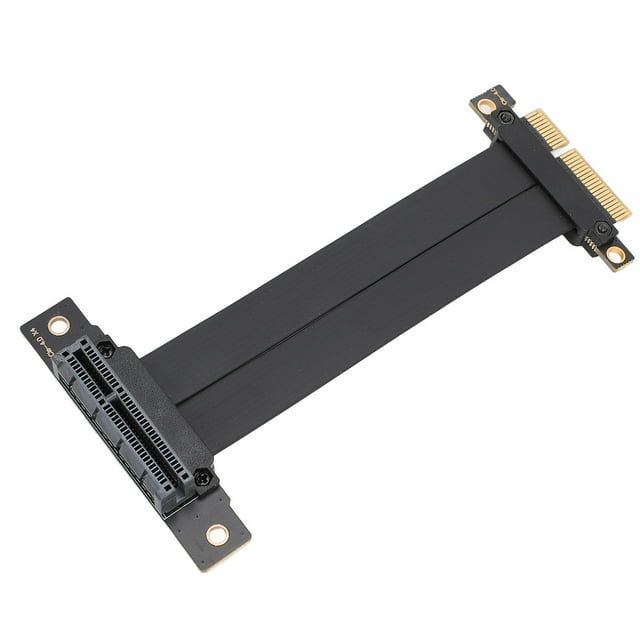 PCIE Extension Cable, PCIE 4.0 Extension Cable PCIE 4.0 Riser Cable Psu Extension Cables 16Gbps 180 Male 90 Female 64PIN Copper Conductor PCIE 4.0 X4 Extension Cord