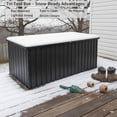 thumbnail image 3 of Alvantor Outdoor Storage Box Large Metal Black Deck 72"x37" 344Gal, 3 of 6