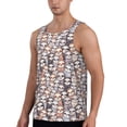 thumbnail image 2 of Lsque Watercolor cute slow loris Pattern Mens Tank Tops Muscle Athletic Quick Dry Sleeveless Workout Fitness T Shirts Beach Tank Top, Loose-fit Sleeveless Shirt for Men-Medium, 2 of 7