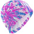 thumbnail image 1 of FYBTO Bonnet de Bain Rose Teinture sur Nœuds Grunge Boho Teinture sur Nœuds Unisexe Adulte FYBTO Polyester, 1 of 4