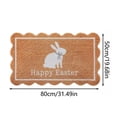 thumbnail image 2 of Paillasson de Pâques Absorbant, Tapis de Sol Décoratif Mignon en Forme de Lapin pour Entrée, Tapis de Porte Antidérapant Lavable pour Intérieur Extérieur, Tapis Résistant aux Taches pour la Maison, 24x16 Pouces, 2 of 9