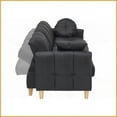 thumbnail image 2 of Modern 87" 3-Seat Teddy Fabric Sofa Bed with Storage - Perfect for Living Room & Bedroom, 2 of 11