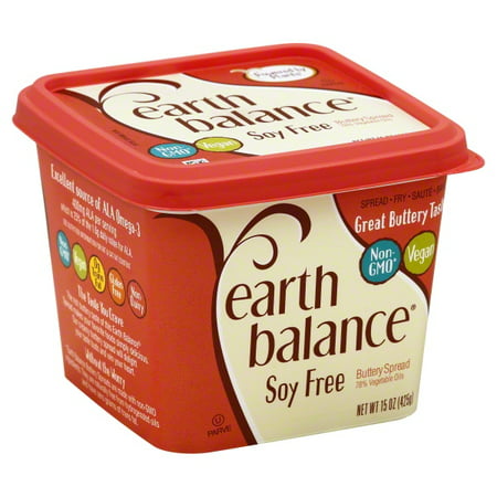 Earth Balance Soy Free Buttery Spread 15 oz (Best Vegan Margarine For Baking)