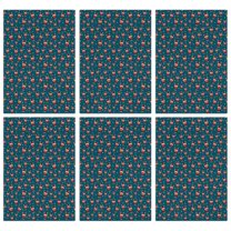 6 Pcs Funny Kitchen Towels,Dark Blue Christmas Reindeer Pattern Microfiber Dish Towels,Kitchen Tea Towels,Kitchen Towel Set (18" X 26")