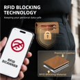 thumbnail image 4 of Cartera RUNBOX de piel con bloqueo RFID, delgada, 11 x 8 x 2 cm, 4 of 6