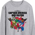 thumbnail image 3 of Marvel Captain America: Brave New World - Falcon Team Up - Men's Long Sleeve Graphic T-Shirt, 3 of 5