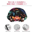 thumbnail image 3 of Kdxio Animals Under Water Print Shower Cap for Women,Elastic and Reusable,Double Waterproof Layers Bathing Hat, 3 of 6